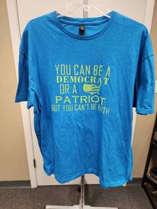 lot 83 image: Political Statement T-Shirt - True Lies Brand Size XL