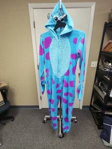 lot 87 image: Disney Pixar Monsters Inc Sulley Adult Size SM Onesie Costume  Sleeper