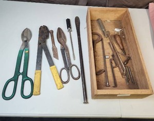 lot 485 image: Mixed Tool Collection with Wooden Box
