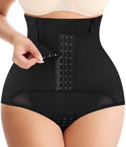 lot 2614 image: MERYOSZ Butt Lifting Panties High Waisted Tummy Control Shapewear for Women Waist Trainer Mesh Body Shaper Underwear (Black,Medium)
