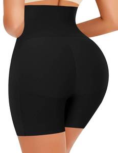 lot 2625 image: DERCA Butt Lifter Panties Padded Underwear for Women Seamless Booty Pads Hip Enhancer Panty (#2 Black (tummy Control),Large)