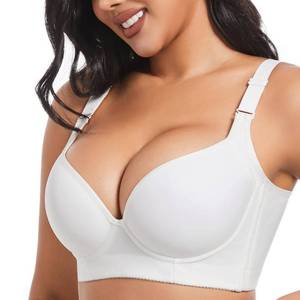 lot 2654 image: Akvala Brassiere for Women Padded Push Up Bras Back Fat Smoothing Bra Seamless Underwire T-Shirt Bra (White 38B)