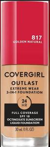 lot 2658 image: Covergirl Outlast 3-in-1 Foundation - Golden Natural 817