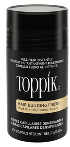lot 2659 image: Toppik Medium Blonde 12 g  0.42 oz Hair Building Fibers  Fill In Fine or Thinning Hair