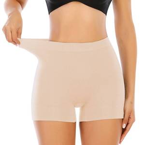 lot 2666 image: Womens Seamless Shaping Boyshorts Panties Tummy Control Underwear Slimming Shapewear Slip Shorts(#A2 Beige(basic),Small)