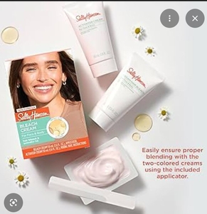 lot 2677 image: Sally Hansen Bleach Cream Kit for Face & Body Hair