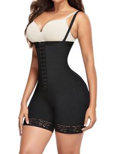 lot 2681 image: VAFADRESS Shapewear for Women Tummy Control Plus Size Body Shaper Zipper Open Butt Lifting Bodysuit Black XL