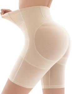 lot 2721 image: Ousmile Shapewear for Women Tummy Control, Butt Lifting High Waisted Body Shaper Shorts Under Dresses Thigh Slimmer Nude, Small