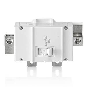 lot 2728 image: Leviton 150A 2-Pole Main Circuit Breaker, Thermal Magnetic, LM150-T, White