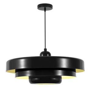 lot 2741 image: Qepeety Black Pendant Lights Kitchen Island Contemporary Farmhouse Hanging Lamp Nordic Flush Mount Ceiling Light 17.7 Adjustable Dome Chandelier for Dining Room Bedroom Over Sink Lighting Retail- $130