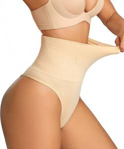lot 2744 image: Dulchany Thong Shapewear Tummy CFor Women Seamless Body Shaper Panties Medium