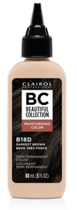 lot 2750 image: Clairol BC Beautiful Collection B18D Darkest Brown Hair Color 3 Oz