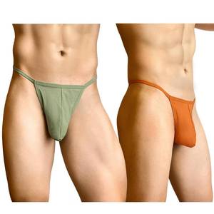 lot 2758 image: Tinharthy Jock Strap, Mens Thong Underwear and G-String Cotton Breathable Underpants for Male Athletic Supporters Medium