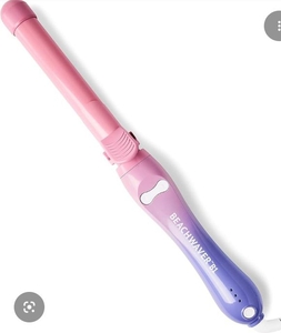 lot 2792 image: Beachwaver B1 Rotating Curling Iron PinkPurple Ombre