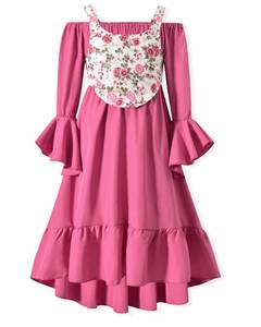 lot 2798 image: fioukiay Toddler Girl Renaissance Dress 4-5T Rose Red Renaissance Festival Long Dresses