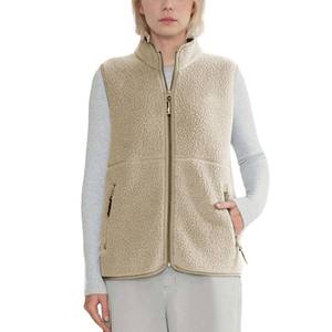 lot 2838 image: Hixiaohe Sherpa Fleece Vest for Women Trendy Warm Sleeveless Vests Jacket Lightweight Zip Coats with Pockets Fall Outerwear(Khaki,XL)
