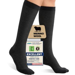 lot 2841 image: Iambamboo Merino Wool Compression Socks for Women Men, 15-20 mmHg Graduated, Soft & Breathable for Nurses, Running Athletic, Travel, Pregnancy SM (Dark Gray)