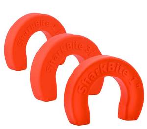 lot 2868 image: SharkBite 12, 34, and 1 Inch Disconnect Clips Set for Push to Connect Brass Plumbing Fittings, U716A