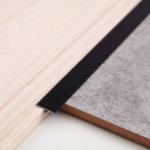 lot 2889 image: Gaahing Aluminum T Molding Floor Transition Strip, T Moulding for Laminate Flooring Planks, Vinyl Floor Transition, Rubber Transition (3Pcs x 2.9ft x 0.8in, Matte Black)