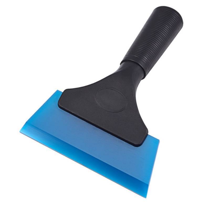 lot 1107 image: EHDIS Small Squeegee 5 inch Rubber Window Tint Windshield Squeegee for Car Window, Glass, Mirror, Shower, Auto,Windows Cleaning(Blue) - Retail $11
