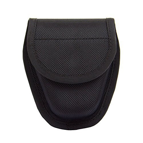 lot 1119 image: Hidden Snap Handcuff Case Law Enforcement Standard Pouch with Belt Loop Black - Retail $15
