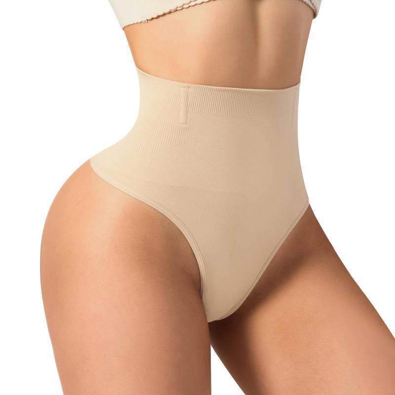 lot 1135 image: HMQ Tummy Control Shapewear Underwear for Women Slimming Body Shaper Compression Underwear Stomach Girdle Beige - Retail $12