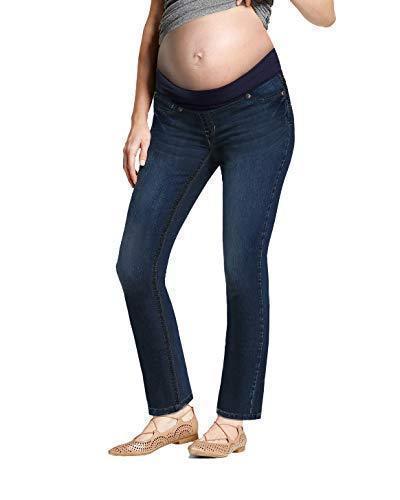 lot 1137 image: Super Comfy Stretch Womens Maternity Bootcut Jeans with Real Pockets Rinse 1X - Retail $23