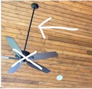 lot 1099 image: 72in Ceiling Fan Extension Downrod in Brushed Nickel - Retail $87