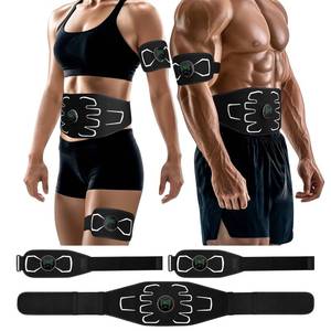 lot 1262 image: Electronic Muscle Stimulator - Portable Powered Ab Stimulator Muscle Toner for Muscle Conditioning,EMS Ab Machine,Fitness Strength Training Workout Equipment for Men and Women - Retail $75