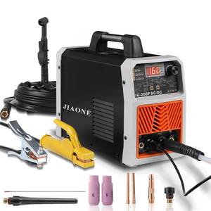 lot 1003 image: JIAONE TIG Welder ACDC 200Amp with Pulse,Aluminum TIG Welder 110V TIG Welders with MMAStickPulesd TIGACDC HF TIGSpot 6 in 1 MultiProcess Gas Welding Machines, it looks new but listing has open box because cannot test - Retail $255