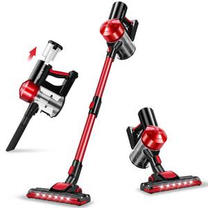 lot 1020 image: iwoly C150 Cordless Vacuum Cleaner Rechargeable with 2200mAh Detachable Battery, 18000Pa Cyclone Vacuum with HEPA Filter, Lightweight Portable Handheld Stick Vacuum for Hard Floor Car Cleaning - Retail $100