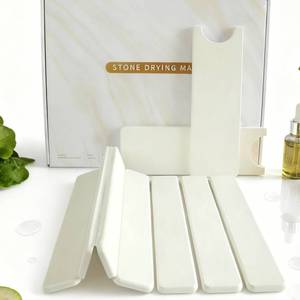 lot 1024 image: JouiiSiYa Diatomite Stone Dish Drying Mat �� Absorbent Kitchen Countertop Protector, Fast-Drying, Non-Slip - Retail $46
