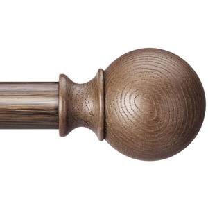 lot 1030 image: Walnut Wood Curtain Rods for Windows 28 to 48 Inch(2.3-4ft)- 1 Diameter Heavy Duty Curtain Rods with Imitation Wood Grain Pattern Finials,Adjustable Decorative Curtain Rods Set,28-48 - Retail $25