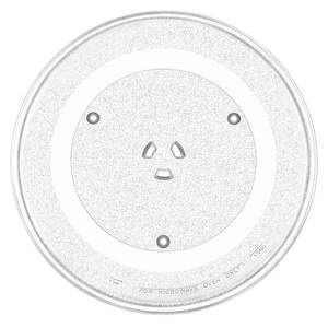 lot 1032 image: 14 18 Microwave Turntable Glass Tray by Beaquicy - 14 18 INCH Microwave Plate Replacement for GE Microwave - Replaces DE74-20002B WB49X10063 DE74-20002A DE74-20002D WB39X10038 WB49X10096 - Retail $27