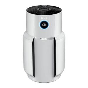 lot 1036 image: Shark Air Purifier for Home with NeverChange(5-Year) HEPA Air Filter, 1400 sq. ft. for Powerful Multi-Room Purification, Filters Smoke, Captures 99.98% of Particles & Dust, HP302, White - Retail $250