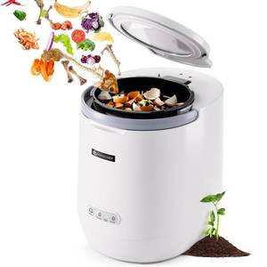 lot 1087 image: AMZCHEF Electric Composter for Kitchen, 4L Countertop Compost Bin Machine - Fast 4-Hour Food Waste to Fertilizer, Odorless Auto-Cleaning Quiet Eco-Friendly Home Composting for Indoor Use - Retail $170