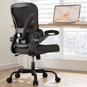 lot 1097 image: PKPT Mesh Office Chair, 330LBS Ergonomic Comfy Desk Chair with Adjustable Lumbar Support, Executive Computer Chairs for Home Office, Black - Retail $110