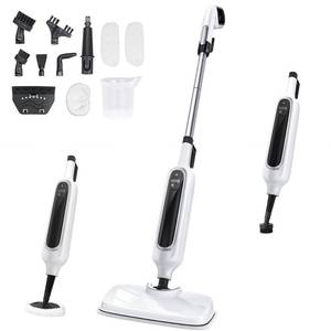 lot 1102 image: 12-in-1 Steam Mop, Detachable Handheld Steam Cleaner for Home, 23FT Cord, 3 Steam Modes & LED Display, Steam Mops for Floor Cleaning, Bathroom, Windows, Sofas, Clothes, Tile Grout, Carpets, Furniture - Retail $60