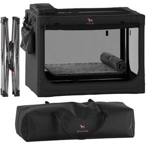 lot 1125 image: Noah & Paw Collapsible Dog Crate 36 Inches, XL Dog Crate for XL, Large Medium Breed, Travel Kennel for Car, Includes Pet Mat for Pet Cage, 2 Storage Pockets, Handbag, 10mm Locking Zippers 362523 - Retail $98
