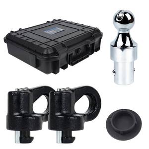 lot 1181 image: 60692, Upgraded 38k 2-516 in Hitch Ball Puck System Gooseneck Hitch Kit with Case for Ford F250F350F450, Chevrolet Silverado 25003500 HD, GMC Sierra 25003500 HD Nissan Titan XD - Retail $129