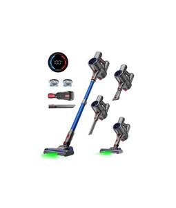 lot 1208 image: VersLife Z8 Cordless Vacuum Cleaner, 40kPa500W Power Suction, LED Display, 6-in-1 Lightweight Stick Vacuum with Green LED Light, 6-Stages Filtration, Self-Standing for Pet Hair Hard Floor Carpet - Retail $70