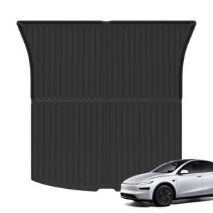 lot 1223 image: KIKIMO Cargo Mat for 2025 Tesla Model Y Juniper, for Tesla New Model Y 5-Seater Accessories, All Weather TPE Cargo Liner, Custom Fit Heavy Duty Non Slip Trunk Protector - Retail $40