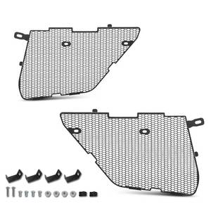 lot 1233 image: Front Grill Covers Radiator Guard Black Compatible with Chevy Corvette C8 2020-2024, Not Fit for Z06 Models, for Z51 Models - Retail $80