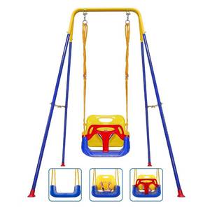 lot 1240 image: TALECO Gear Toddler Swing, 3-in-1 Swing Sets for Backyard, Baby Swing OutdoorIndoor, Toddler Swing Set Suitable for Children 6 Months and Older - Retail $79