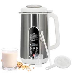lot 1273 image: Nut Milk Maker Machine, 42oz 8 in 1 Portable Automatic Soy Milk Machine for Homemade Soy, Oat, Coconut, Plant-Based and Non-Dairy Almond Cow Milk Machine Maker with Delay Start, Auto Clean(Silver) - Retail $50