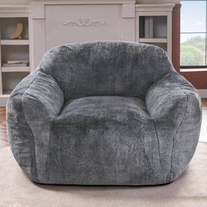 lot 1292 image: Homguava Bean Bag Chair Bean Bag Chairs for Adults Comfy Beanbag Chair with Spacious Design Oversized Bean Bag Sofa with Armrest Giant Bean Bag Chair with Filler for Living Room Bedroom (Grey) - Retail $120