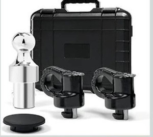 lot 8517 image: (106)60692 Puck System Gooseneck Hitch Ball Kit, 38K LBS GTW, Compatible with 2013-2026 Ford F250 F350 F450, 2016-2026 Chevrolet Silverado, GMC Sierra & Nissan Titan XD, 2-516 Inch Ball