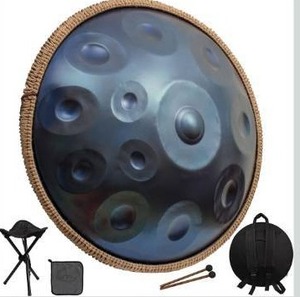 lot 8521 image: Handpan Drum 22 Inch for Adults,D Minor Kurd 14 Notes - 440Hz Professional Hand Pan for Meditation, Live Performances (Blue)Retail$390