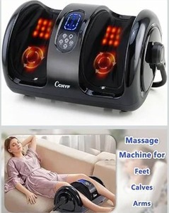 lot 8522 image: Shiatsu Foot Massager with Heat,Foot Massager for Plantar Fasciitis,Pain Relief and Heat Therapy,Massage FootCalf with Deep Kneading,Christmas Gift for Women and Men(Black)