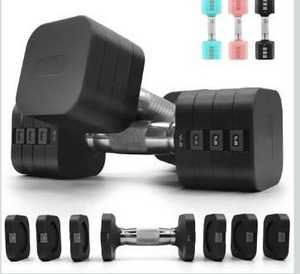 lot 8524 image: 20LBS Adjustable Dumbbell Set, 4 in 1 Free Weights Dumbbells Set for,4lb 6lb 8lb 10lb, with Metal Non Slip Handle Quick Change Home Gym Strength Training Equipment for Men and Women
